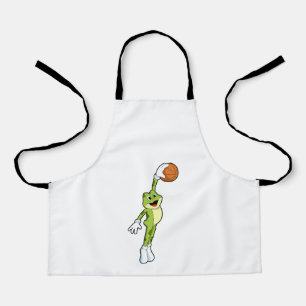 Frog as Basketball player with Basketball.PNG Apron