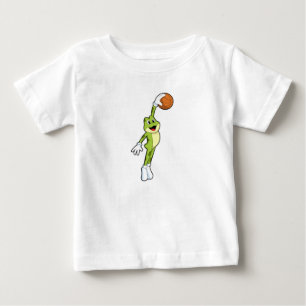 Frog as Basketball player with Basketball.PNG Baby T-Shirt