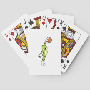 Frog as Basketball player with Basketball.PNG Playing Cards