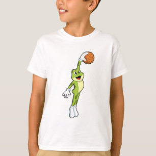 Frog as Basketball player with Basketball.PNG T-Shirt