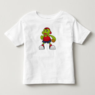 Frog as Basketball player with Basketball Toddler T-Shirt