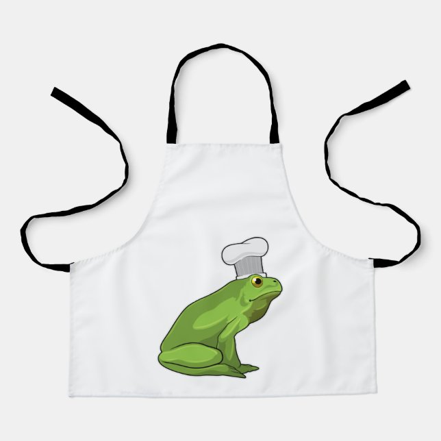 Frog as Cook with Chef hat Apron (Front)