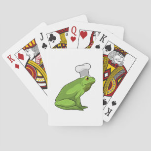 Frog as Cook with Chef hat Playing Cards