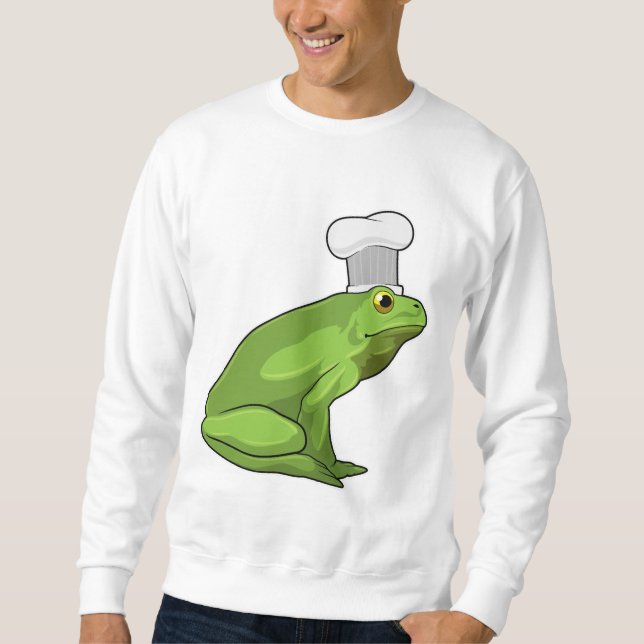 Frog as Cook with Chef hat Sweatshirt (Front)