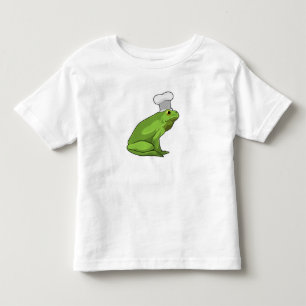 Frog as Cook with Chef hat Toddler T-Shirt