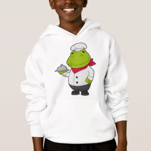 Frog as Cook with Platter