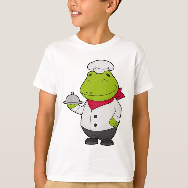Frog as Cook with Platter T-Shirt (Front)