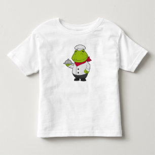 Frog as Cook with Platter Toddler T-Shirt