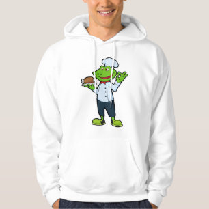 Frog as Cook with Serving plate & Chicken Hoodie