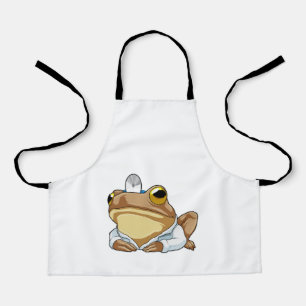 Frog as Doctor with Doctor's coat Apron