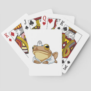 Frog as Doctor with Doctor's coat Playing Cards