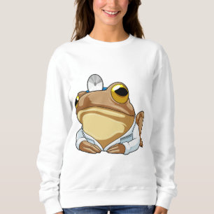 Frog as Doctor with Doctor's coat Sweatshirt