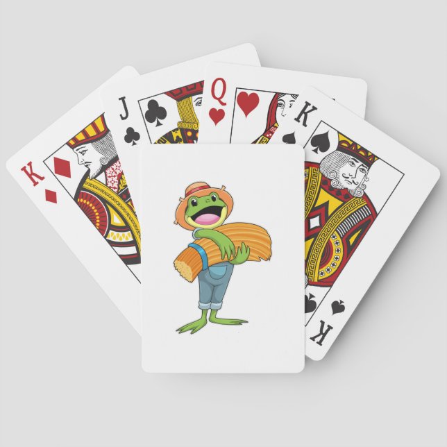 Frog as Farmer with Straw Playing Cards (Back)