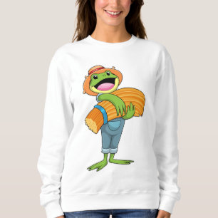 Frog as Farmer with Straw Sweatshirt