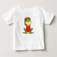 Frog as Firefighter with Helmet