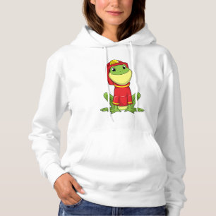 Frog as Firefighter with Helmet Hoodie