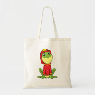 Frog as Firefighter with Helmet Tote Bag