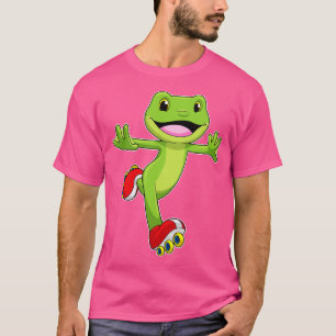 Frog as Inline skater with Roller skates T-Shirt