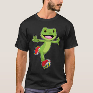 Frog as Inline skater with Roller skates T-Shirt