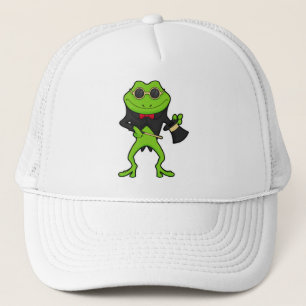 Frog as Magician with Magic wand & Hat
