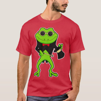 Frog as Magician with Magic wand Hat T-Shirt
