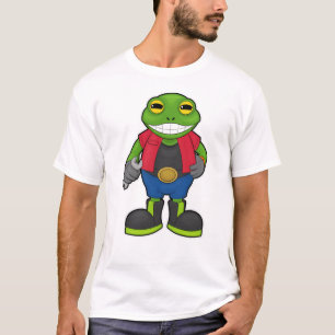 Frog as Mechanic with Spanner T-Shirt