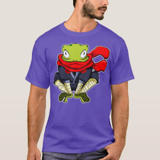 Frog as Ninja with Scarf T-Shirt