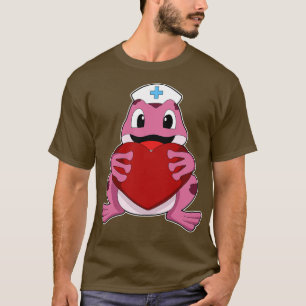Frog As Nurse With Heart  T-Shirt