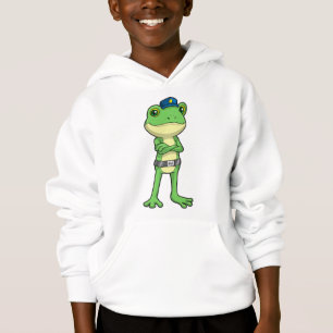 Frog as Police officer with Police hat