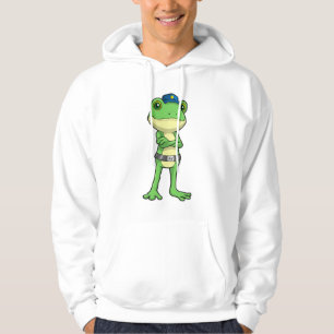 Frog as Police officer with Police hat Hoodie
