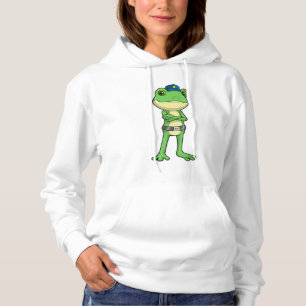 Frog as Police officer with Police hat Hoodie