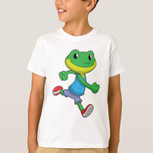 Frog as Runner at Running T-Shirt