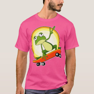 Frog As Skater With Skateboard T-Shirt