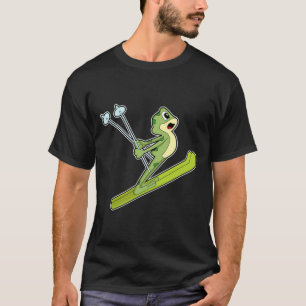 Frog as Ski jumper with Ski.PNG T-Shirt
