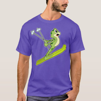 Frog As Ski Jumper With Ski  T-Shirt