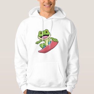 Frog as Snowboarder with Snowboard Hoodie
