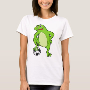 Frog as Soccer player with Soccer ball T-Shirt