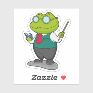 Frog as Teacher with Book