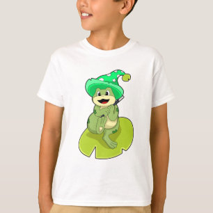 Frog as Wizard with Magic wand T-Shirt