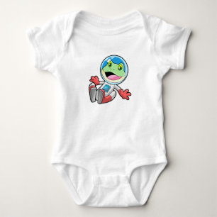 Frog Astronaut Costume Space Baby Bodysuit