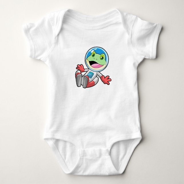 Frog Astronaut Costume Space Baby Bodysuit (Front)