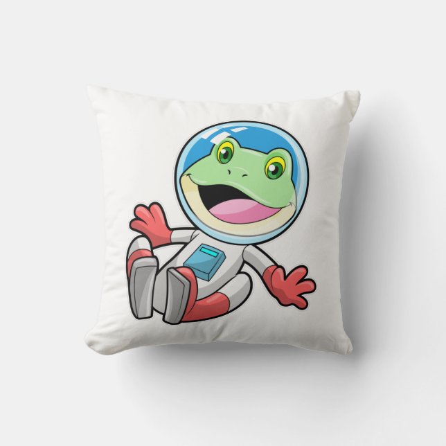 Frog Astronaut Costume Space Cushion (Front)