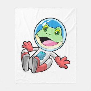 Frog Astronaut Costume Space Fleece Blanket