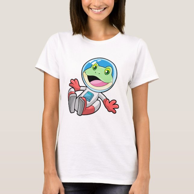 Frog Astronaut Costume Space T-Shirt (Front)