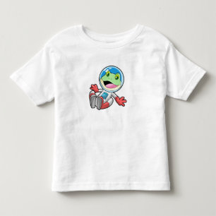 Frog Astronaut Costume Space Toddler T-Shirt