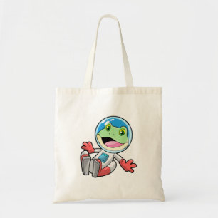 Frog Astronaut Costume Space Tote Bag