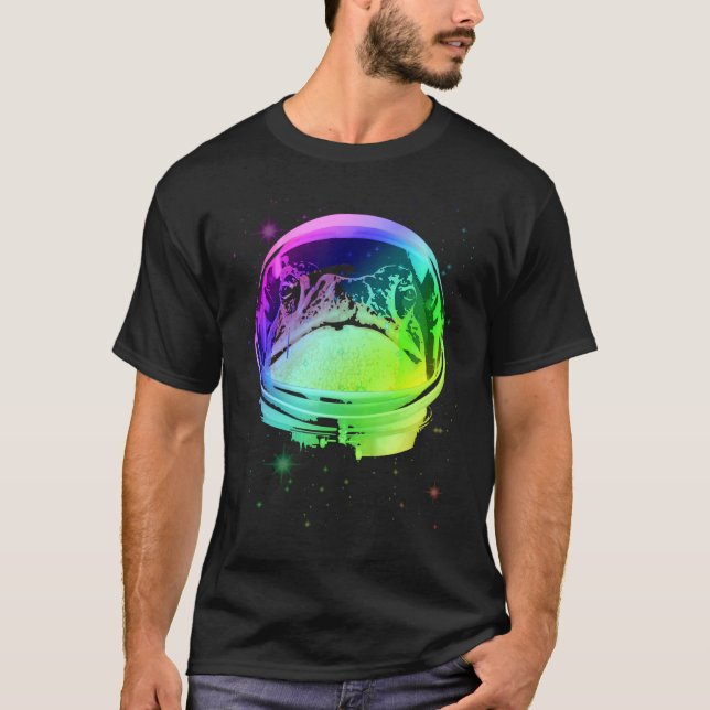 Frog Astronaut In Space Helmet T-Shirt (Front)