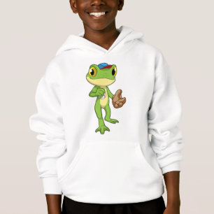 Frog at Baseball with Baseball glove