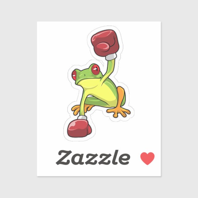 Frog at Boxing with Boxing gloves (Sheet)