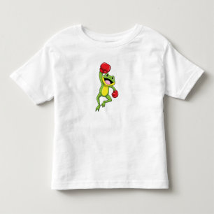 Frog at Boxing with Boxing gloves Toddler T-Shirt